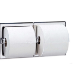 Bobrick B-6977 Recessed Dual Roll Toilet Tissue Dispenser - Satin Finish